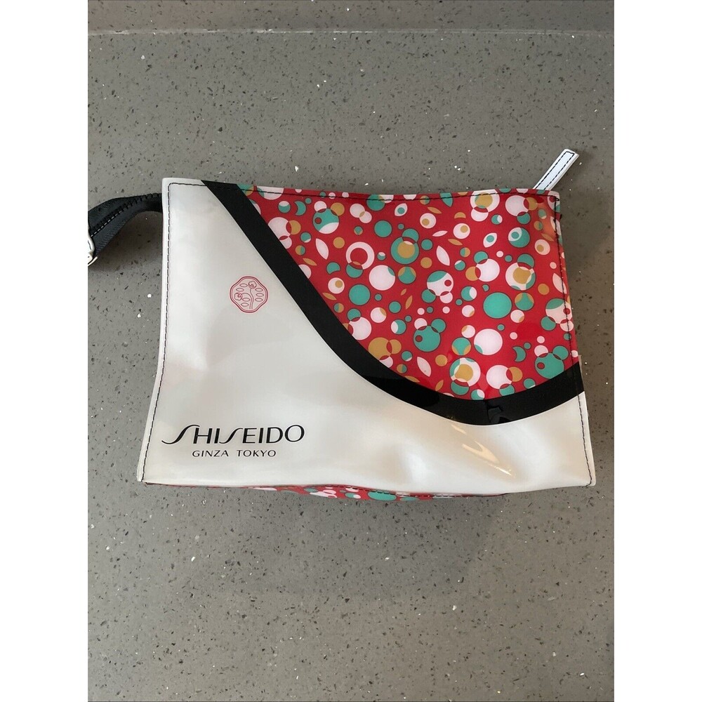 Shiseido Ginza Tokyo Waterproof PVC Cosmetic Makeup Bag